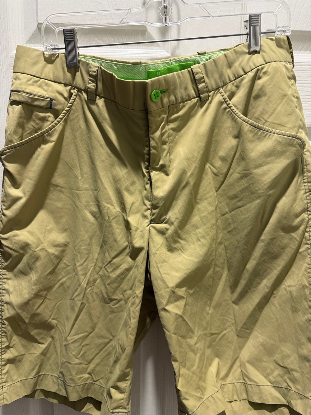 Men's Lightweight Green Casual Shorts